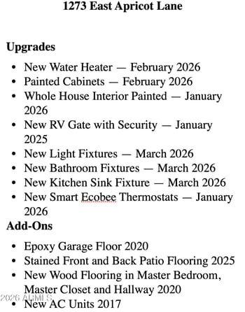 1273 Apricot Ln, Gilbert, AZ 85298