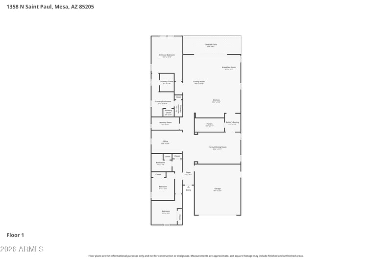1358 N St Paul --, Mesa, AZ 85205