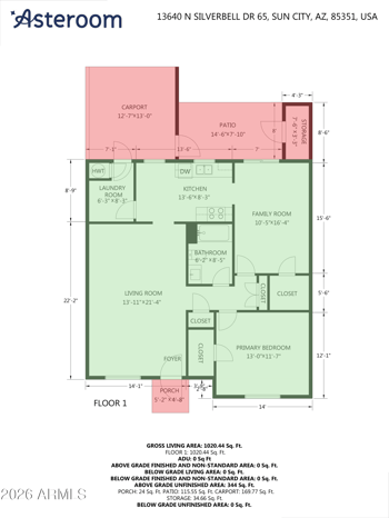13640 N Silverbell Dr #65, Sun City, AZ 85351