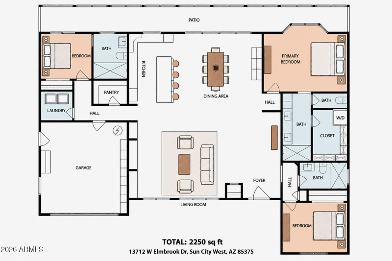 13712 W Elmbrook Dr, Sun City West, AZ 85375