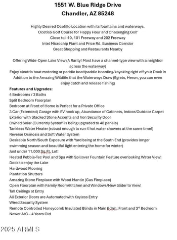 1551 Blue Ridge Way, Chandler, AZ 85248