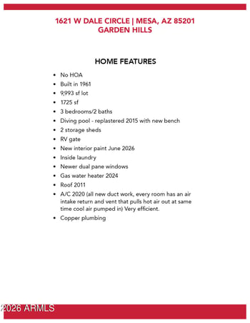 1621 Dale Cir, Mesa, AZ 85201