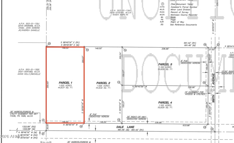 1682x W Dale Ln #Parcels 1, Surprise, AZ 85387
