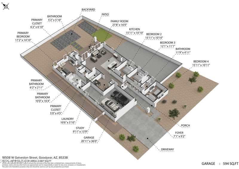 18508 Galveston St, Goodyear, AZ 85338