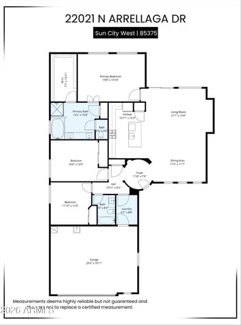 22021 Arrellaga Dr, Sun City West, AZ 85375