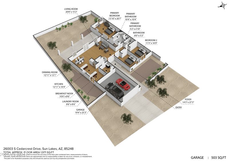 26003 Cedarcrest Dr, Sun Lakes, AZ 85248