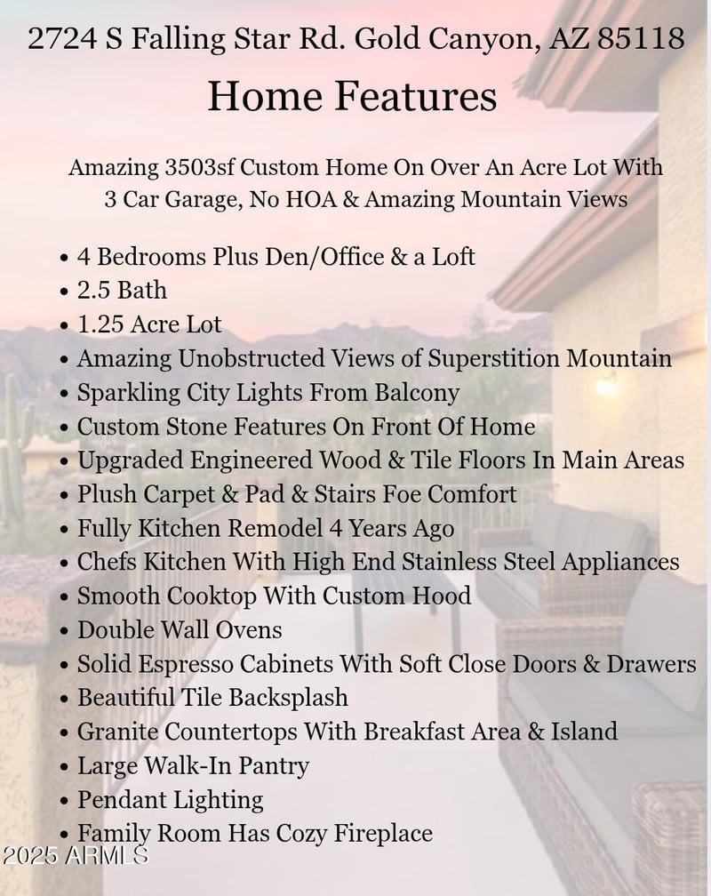 2724 Falling Star Rd, Gold Canyon, AZ 85118