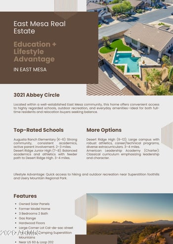3021 Abbey Cir, Mesa, AZ 85212