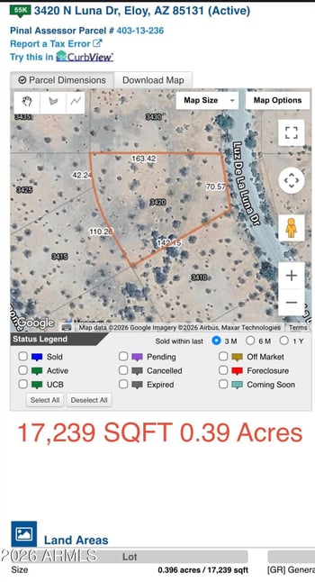3420 Luna Dr 10 LOTS, Eloy, AZ 85131