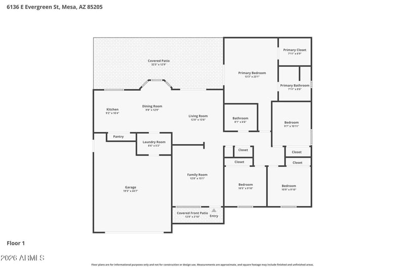 6136 E Evergreen St, Mesa, AZ 85205