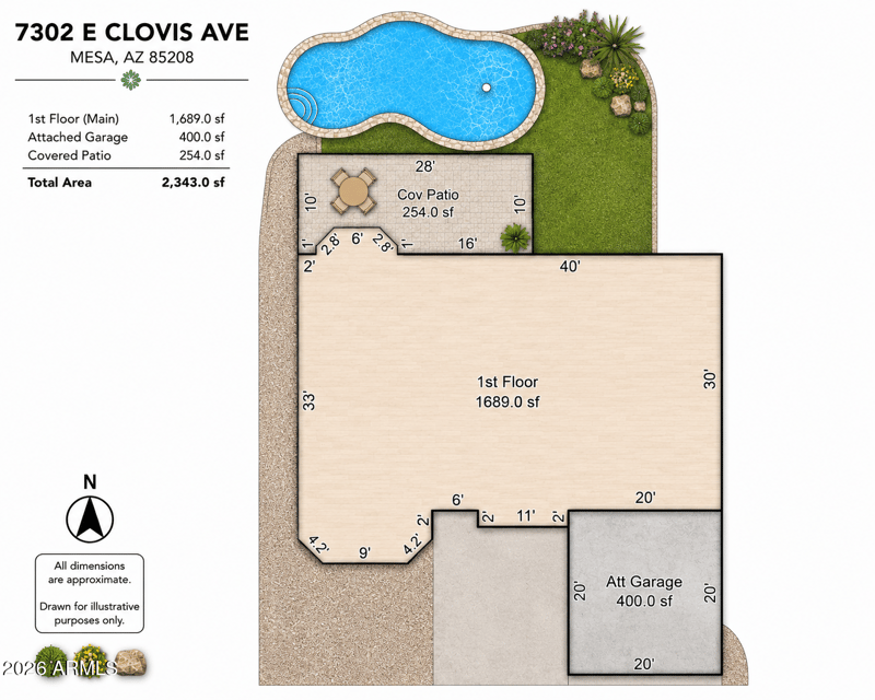 7302 Clovis Ave, Mesa, AZ 85208