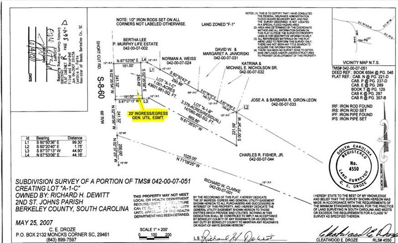 0 Short Cut Rd #N/A, Cross, SC 29436