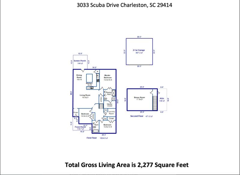 3033 Scuba Dr, Charleston, SC 29414