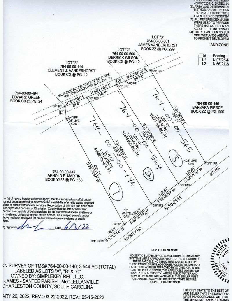 00 Society, Mcclellanville, SC 29458