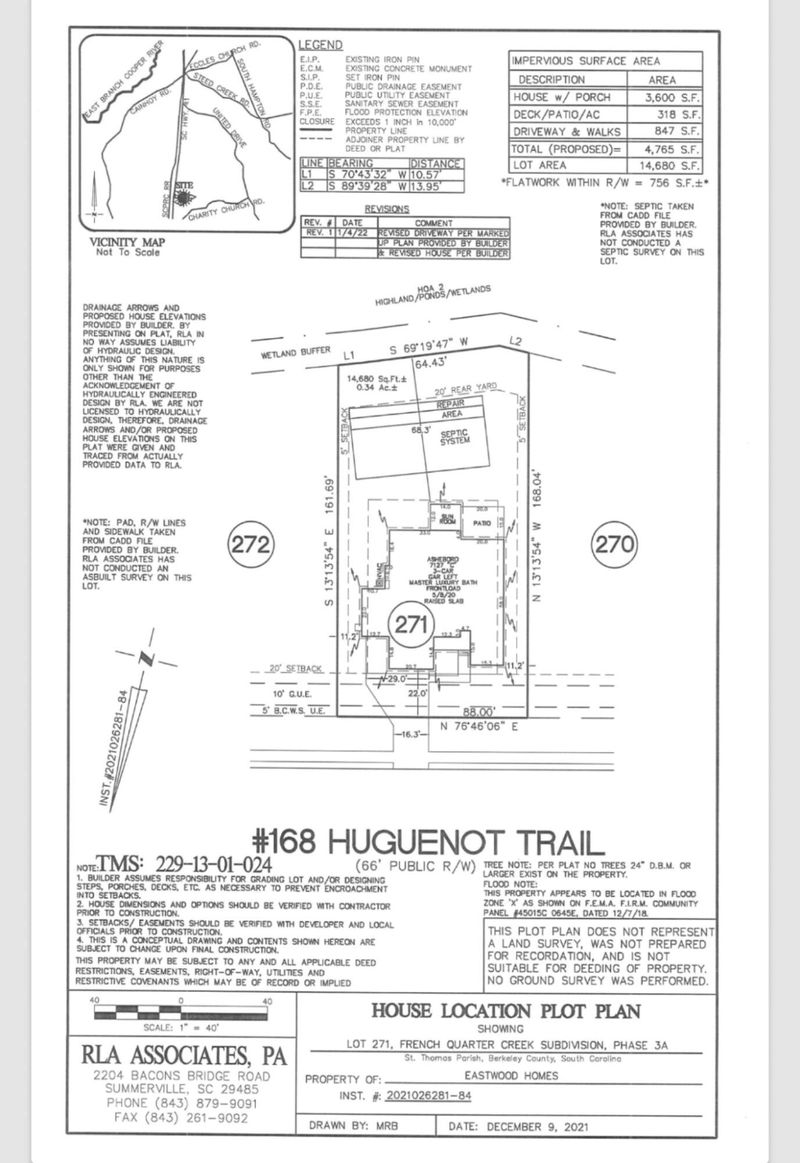 168 Huguenot Trl, Huger, SC 29450