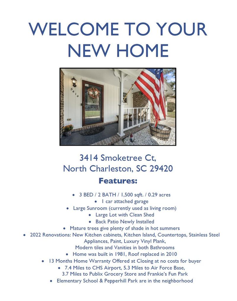 3414 Smoketree Ct, North Charleston, SC 29420
