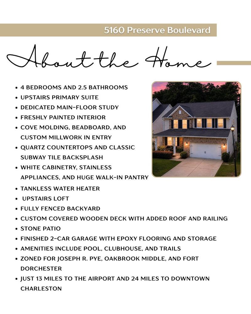5160 Preserve Blvd, Ladson, SC 29456
