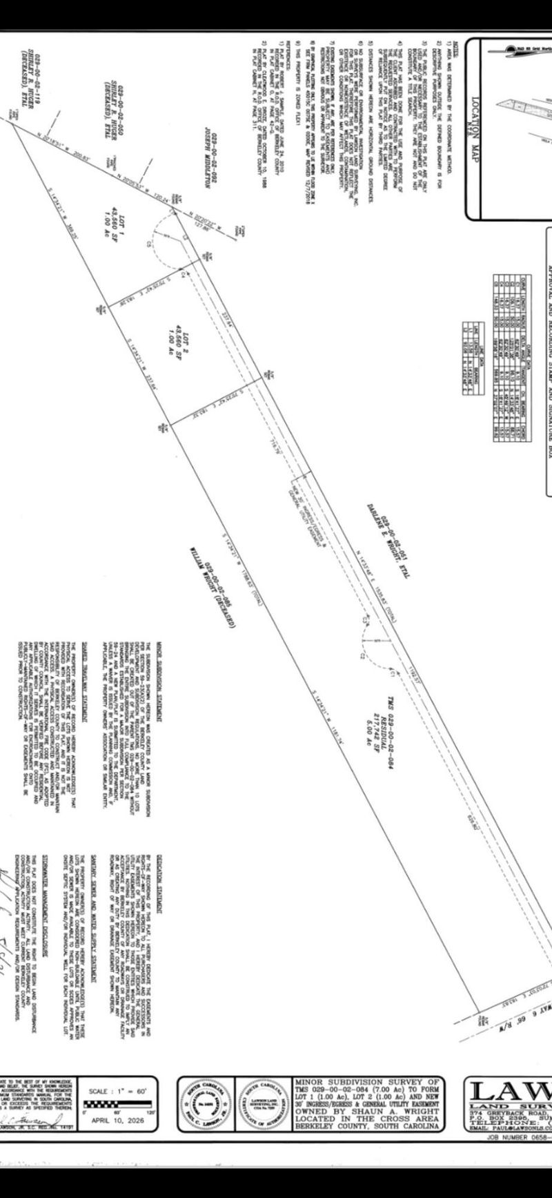 0 Old Highway 6 Lot 2, Cross, SC 29436