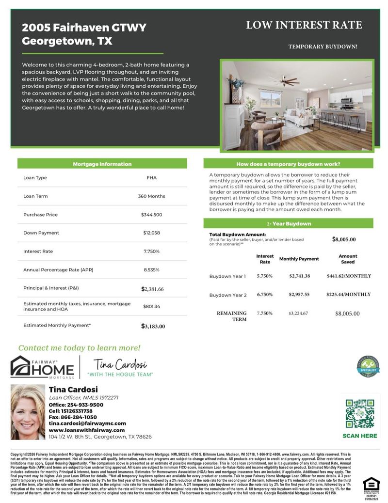 2005 Fairhaven GTWY, Georgetown, TX 78626