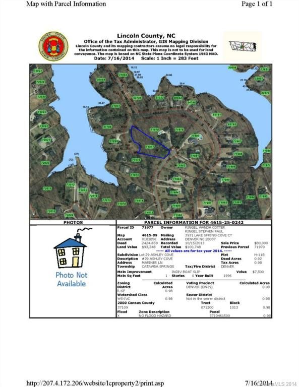 Lot 29 Mariner Ln, Denver, NC 28037