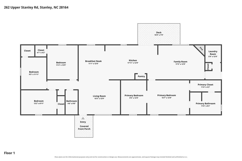 262 Upper Stanley Rd, Stanley, NC 28164