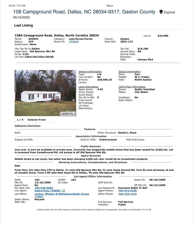 108 Campground Rd, Dallas, NC 28034