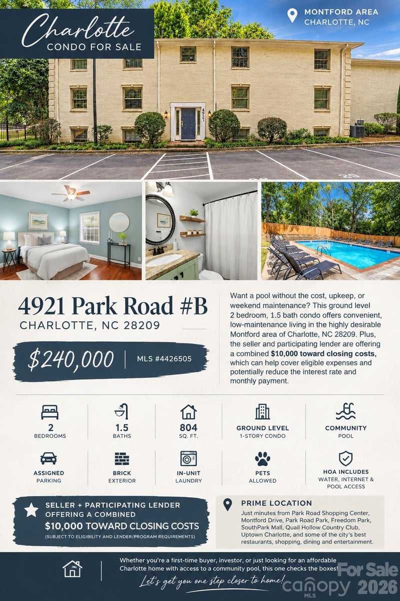 4921 Park Rd #B, Charlotte, NC 28209