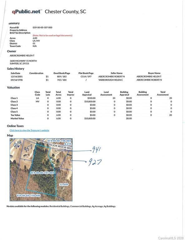 000 Slick Rock Rd, Chester, SC 29706