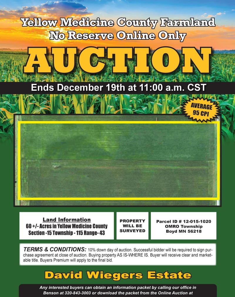SECTION 15 Township 115, Boyd, MN 56218