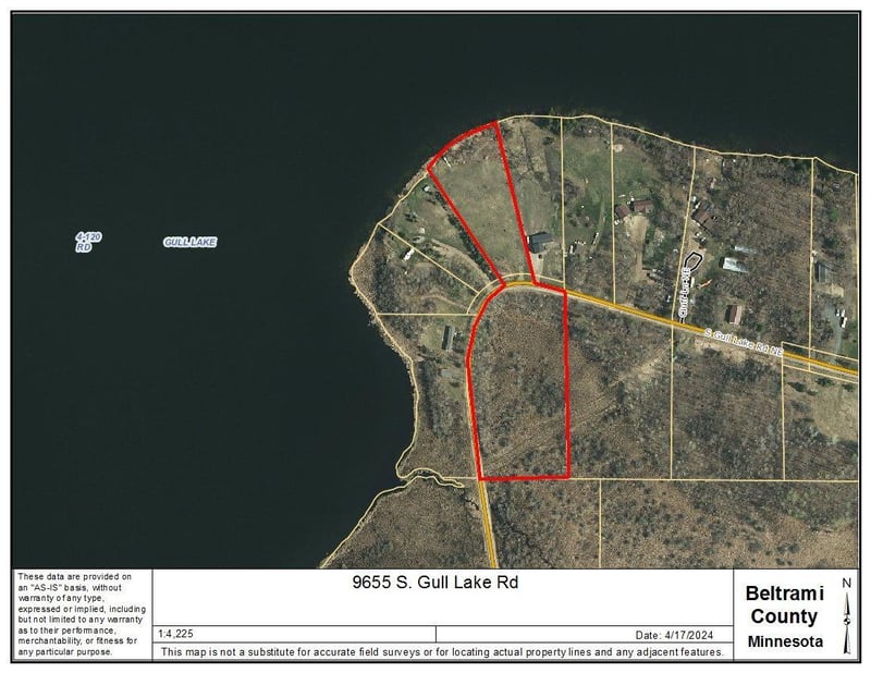 9655 S Gull Lake Rd NE, Tenstrike, MN 56683