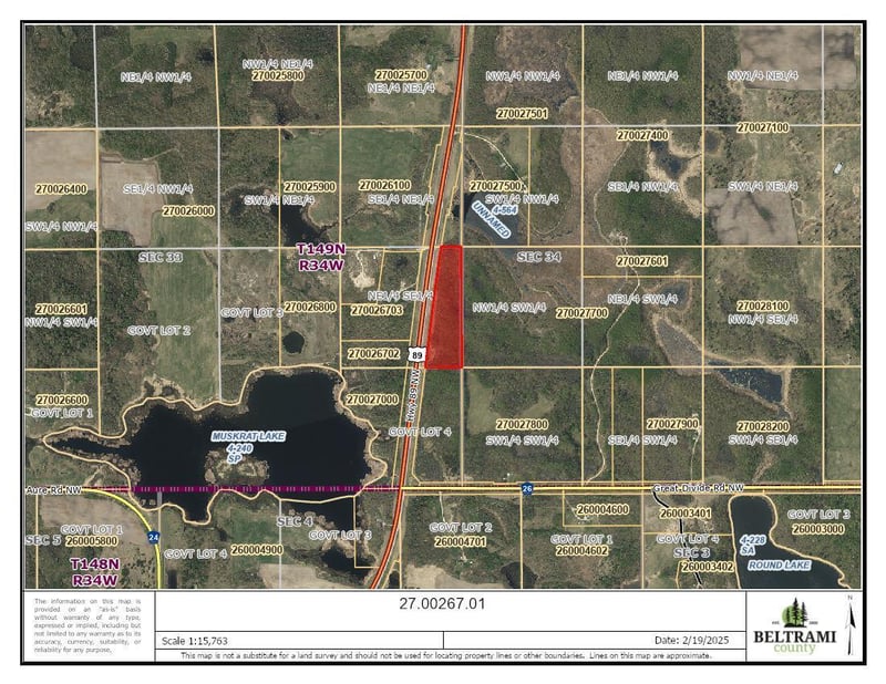 TBD Hwy 89, Puposky, MN 56667