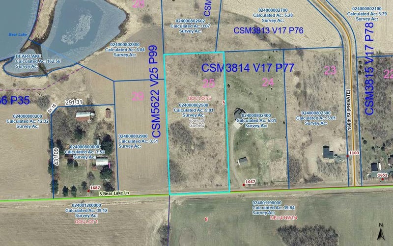 Lot 25 S Bear Lake Ln, Dresser, WI 54009
