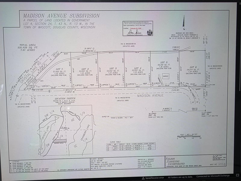 Lot 3 S Madison Ave, Wascott, WI 54838