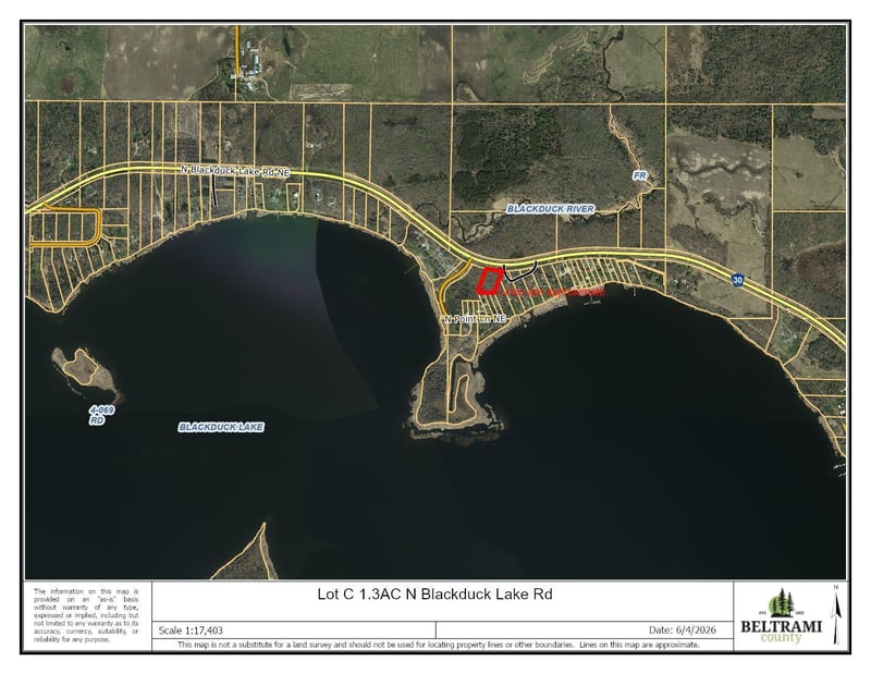 Lot C 1.3AC N Blackduck Lake Rd NE, Hines, MN 56647