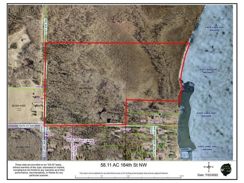 58.11 AC 164th St, Cass Lake, MN 56633