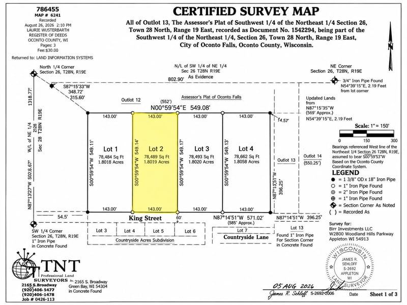 King St #2, Oconto Falls, WI 54154