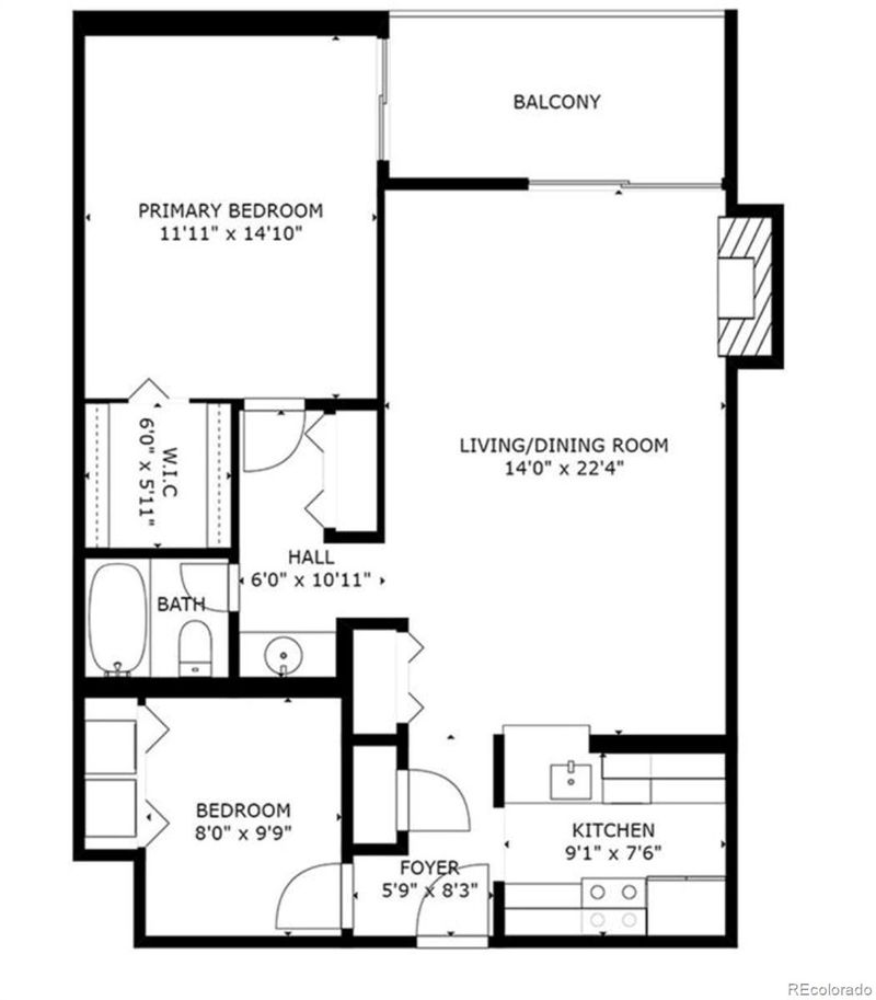800 Pearl St #509, Denver, CO 80203