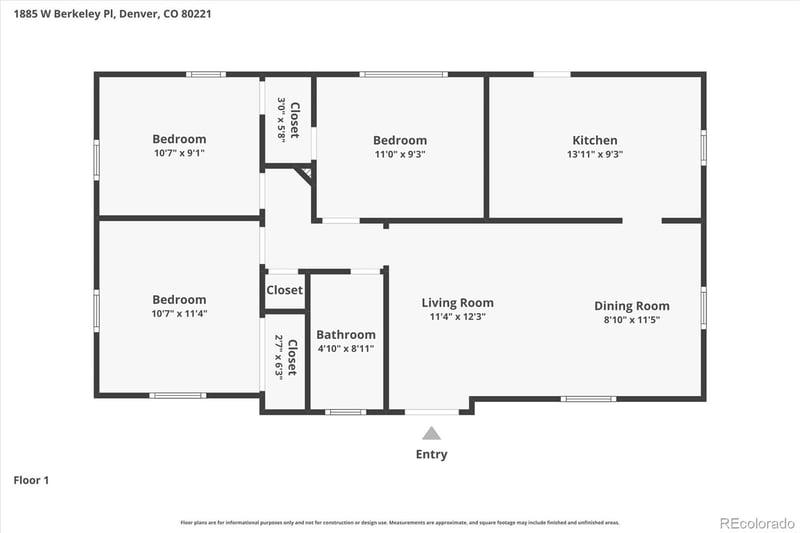 1885 W Berkeley Pl, Denver, CO 80221