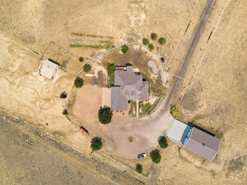 Aerial photograph of 35880 E 149th Ct, Hudson