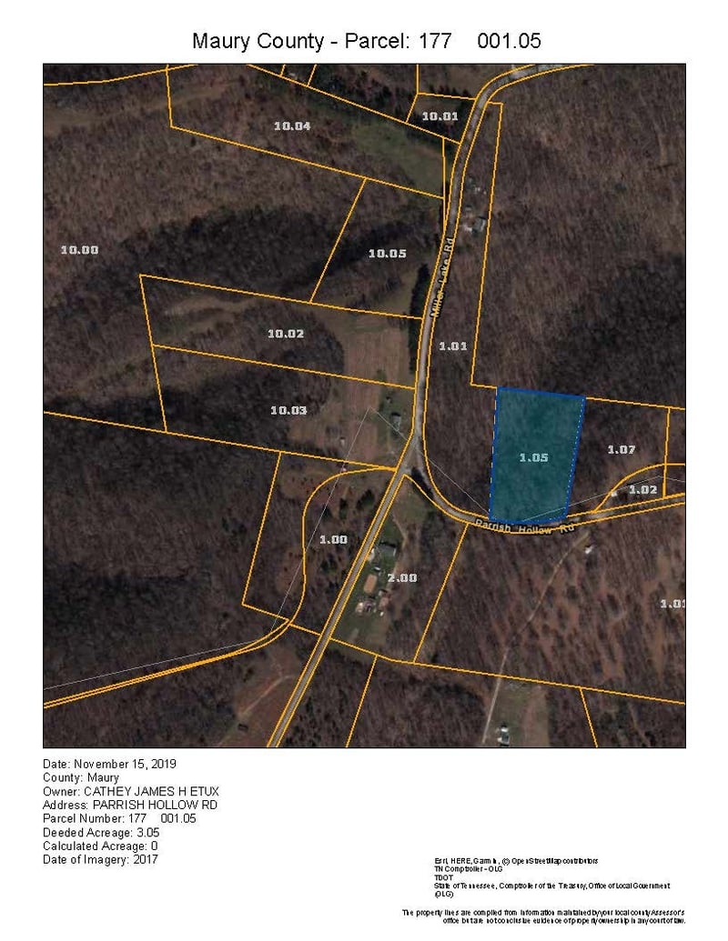 0 Parrish Hollow Rd, Mount Pleasant, TN 38474