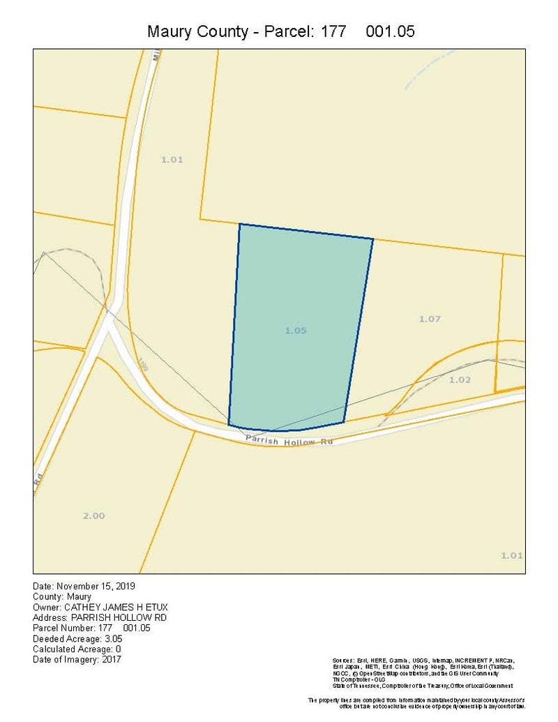 0 Parrish Hollow Rd, Mount Pleasant, TN 38474