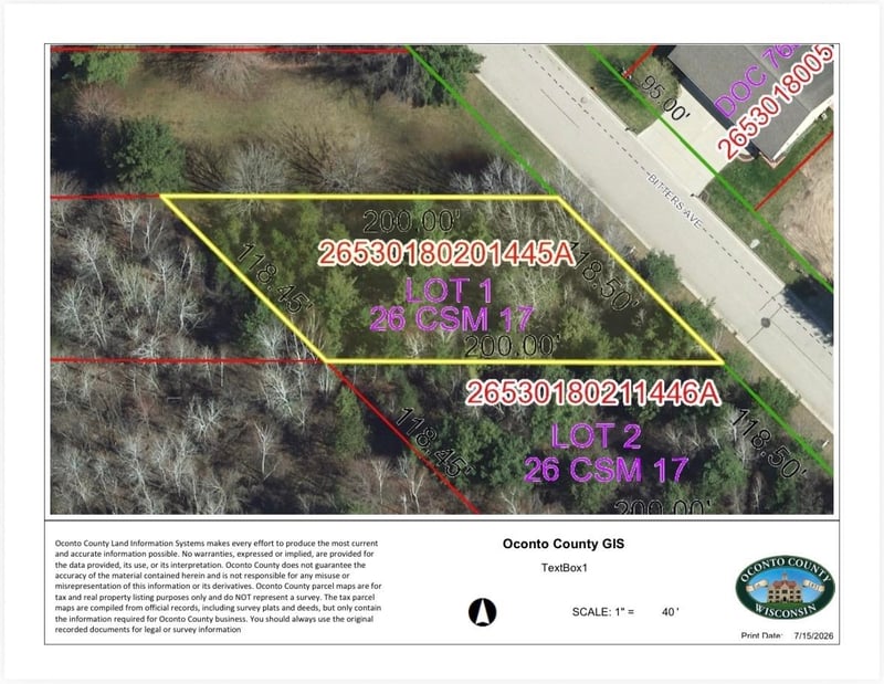 Bitters Ave #1, Oconto, WI 54153