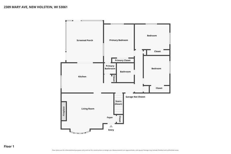 2309 Mary Ave, New Holstein, WI 53061-1242