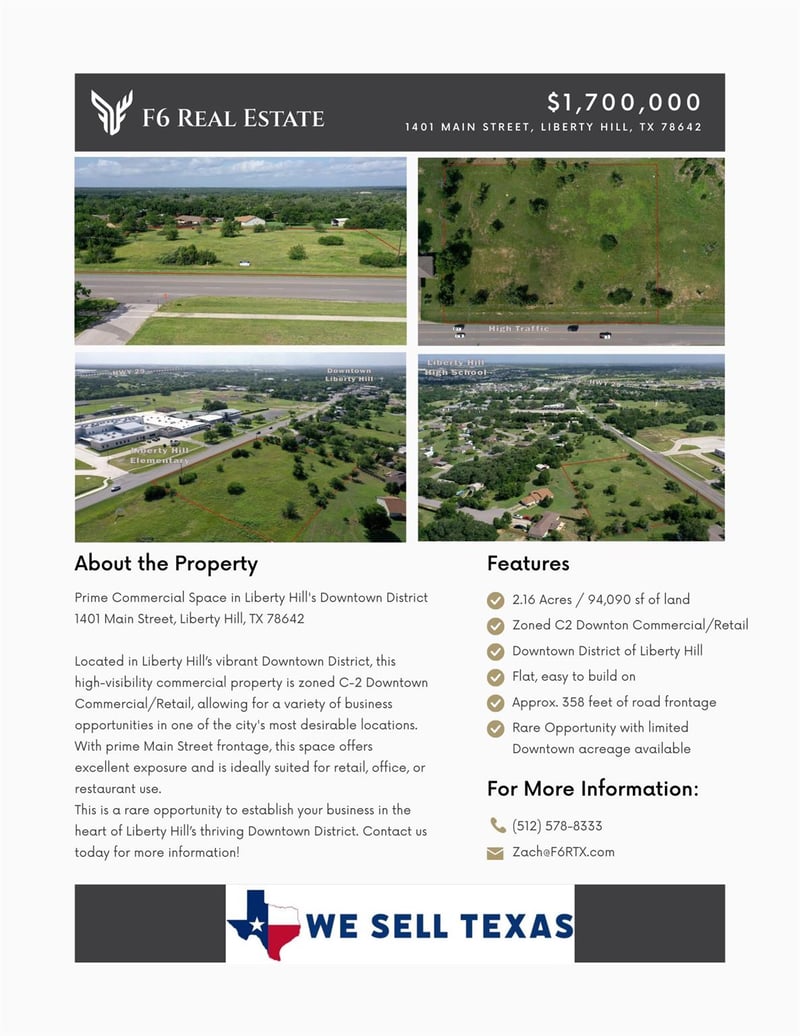 1401 Main ST, Liberty Hill, TX 78642