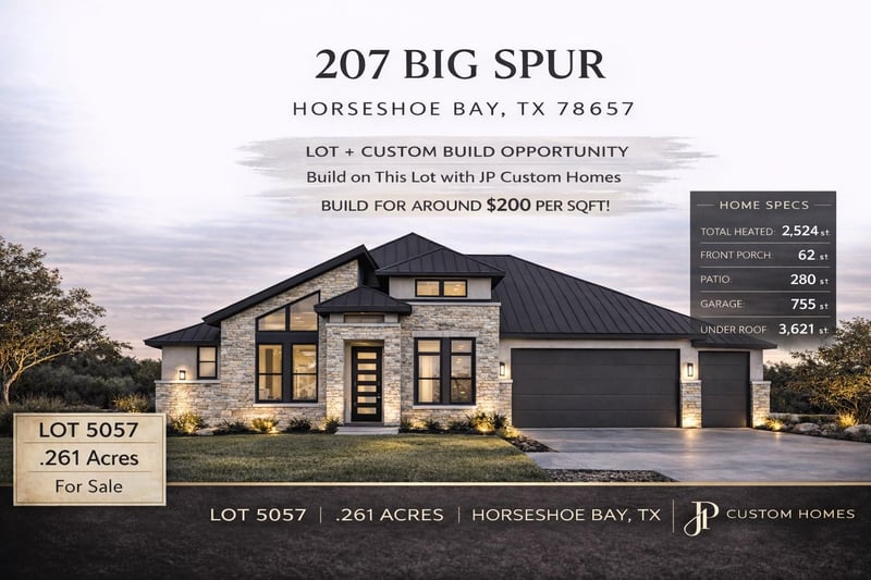 207 Big SPUR, Horseshoe Bay, TX 78657