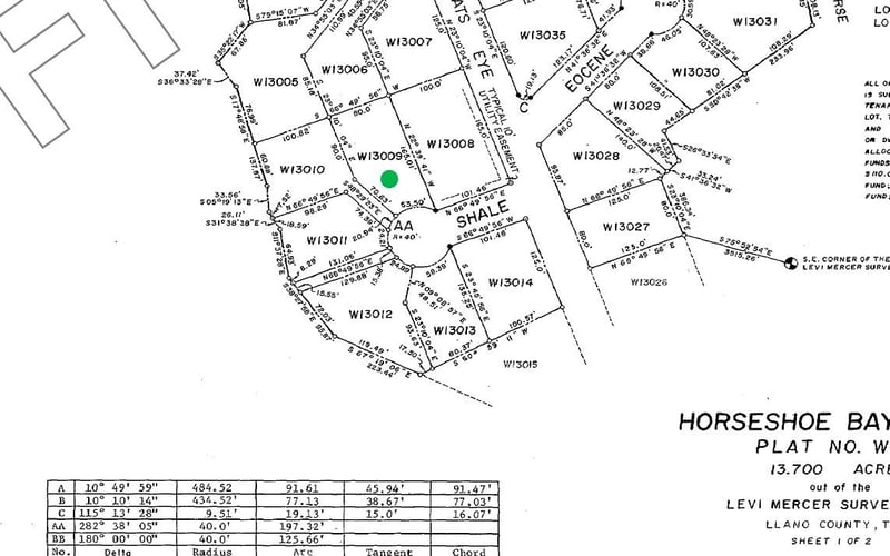 Lot W13009 Shale , Horseshoe Bay, TX 78657