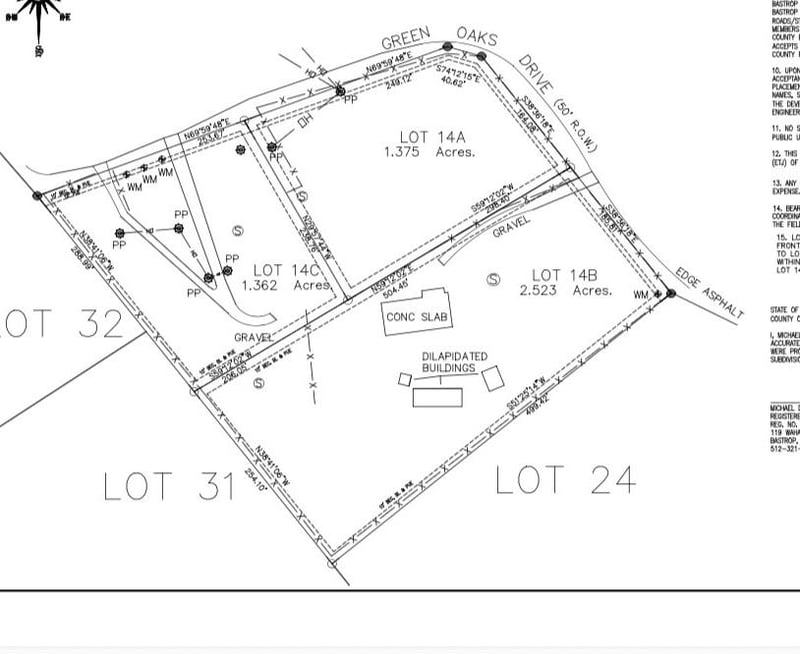 314 Green Oaks DR Lot 14-A, Bastrop, TX 78602