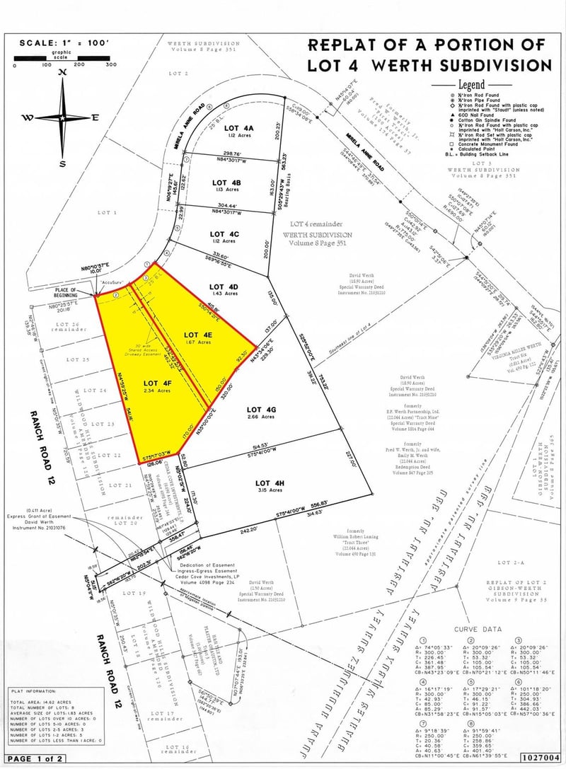 31822 Mirela Anne RD Lot 4F & 4E, Dripping Springs, TX 78620