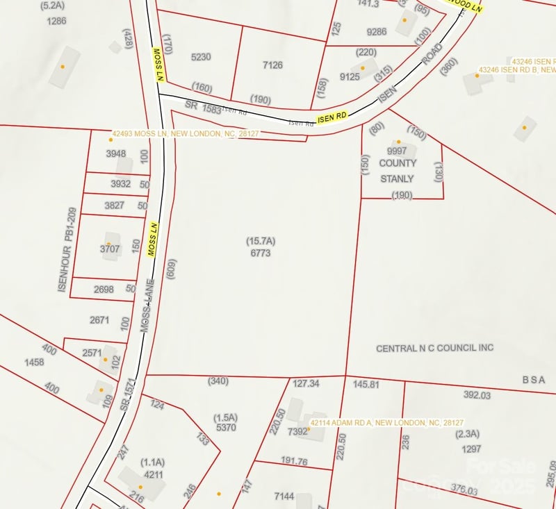 Moss Ln, New London, NC 28127