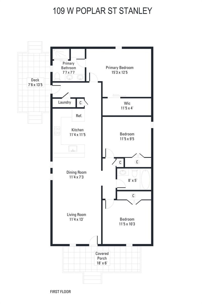 109 Poplar St, Stanley, NC 28164